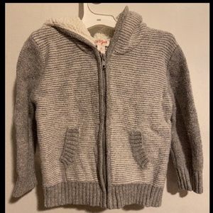 Toddler Boys Zipper Sweater - Cute Ears - Hood